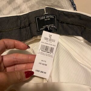 Todd Snyder Classic White Trousers